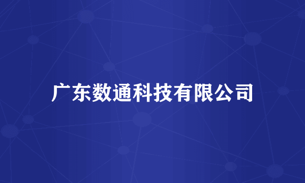 广东数通科技有限公司