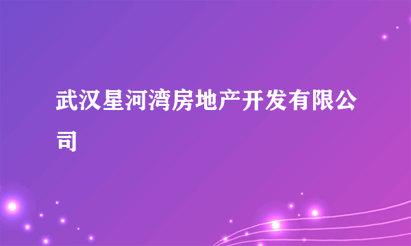 武汉星河湾房地产开发有限公司