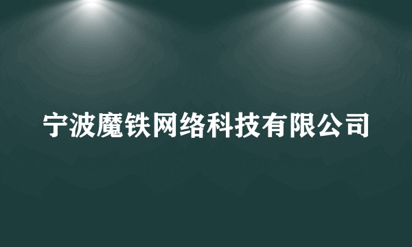 宁波魔铁网络科技有限公司