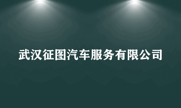 武汉征图汽车服务有限公司