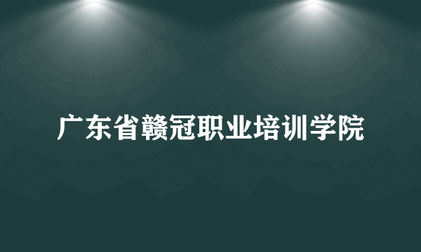 广东省赣冠职业培训学院