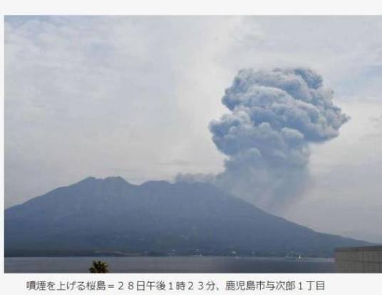 1·28樱岛火山喷发事件