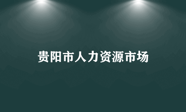 贵阳市人力资源市场