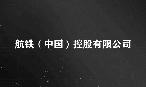 航铁（中国）控股有限公司