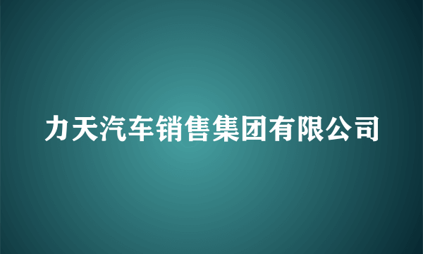 力天汽车销售集团有限公司