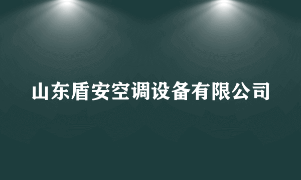 山东盾安空调设备有限公司