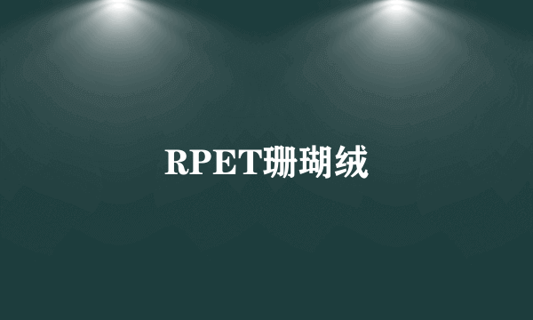 RPET珊瑚绒