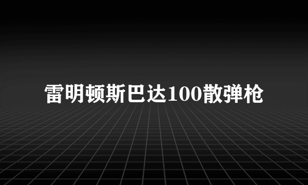 雷明顿斯巴达100散弹枪