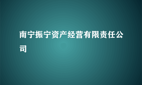 南宁振宁资产经营有限责任公司