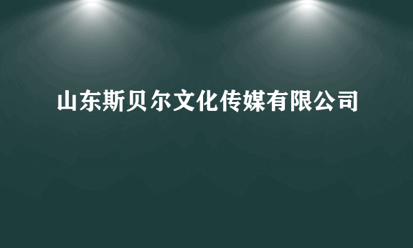 山东斯贝尔文化传媒有限公司