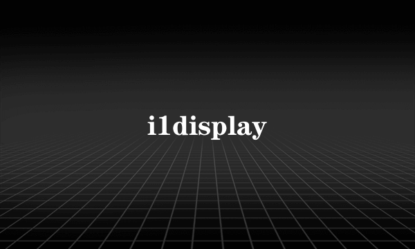 i1display