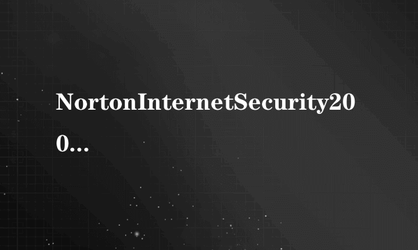 NortonInternetSecurity2007中文版