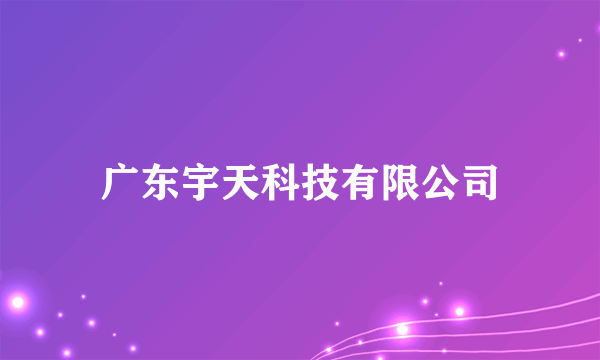 广东宇天科技有限公司