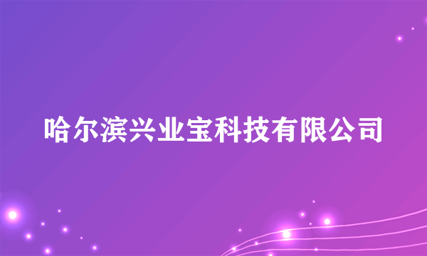 哈尔滨兴业宝科技有限公司