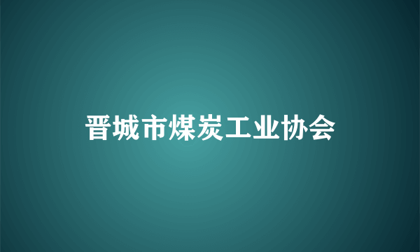 晋城市煤炭工业协会