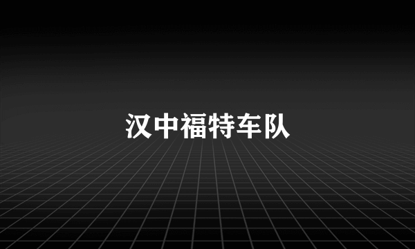 汉中福特车队