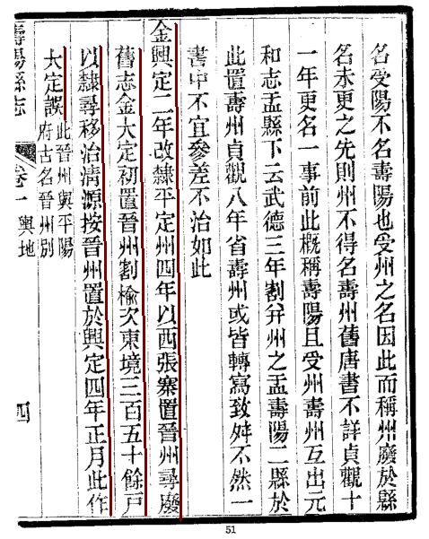 晋州（金代置晋州（故治今山西省清源县清源镇））