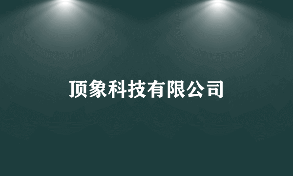 顶象科技有限公司