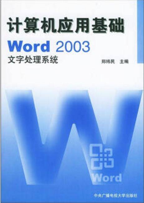 计算机应用基础Word2003文字处理系统