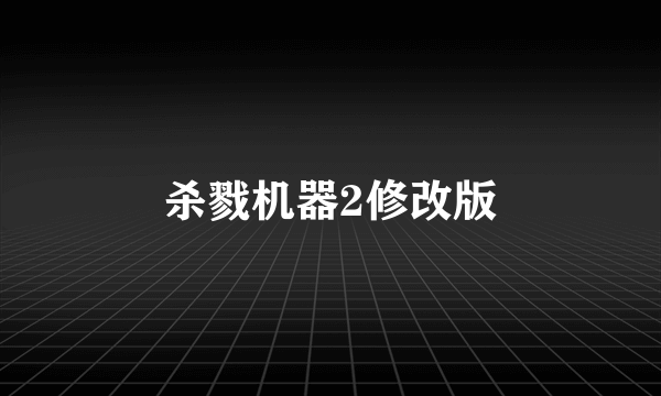 杀戮机器2修改版