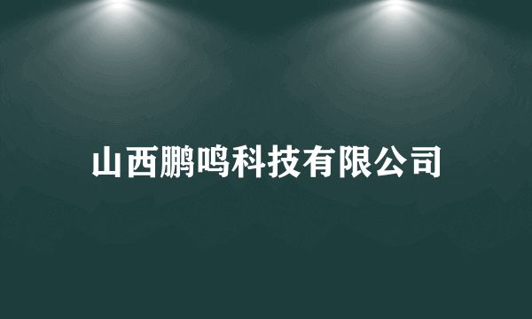 山西鹏鸣科技有限公司