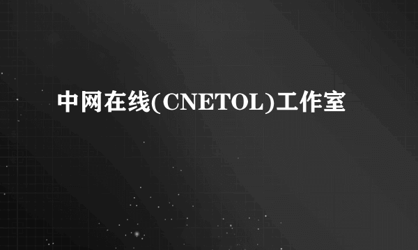 中网在线(CNETOL)工作室