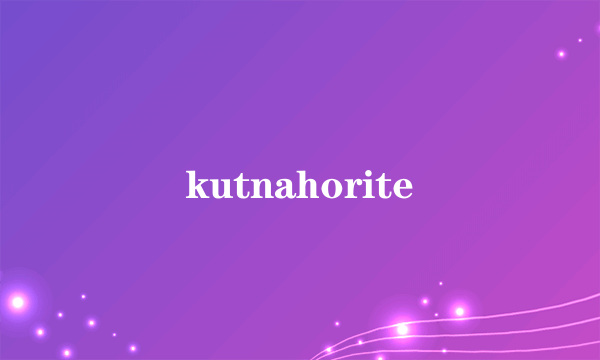 kutnahorite