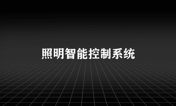 照明智能控制系统