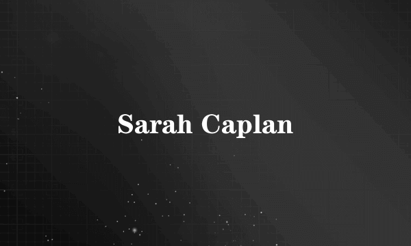 Sarah Caplan