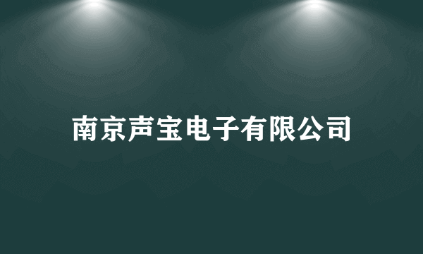 南京声宝电子有限公司