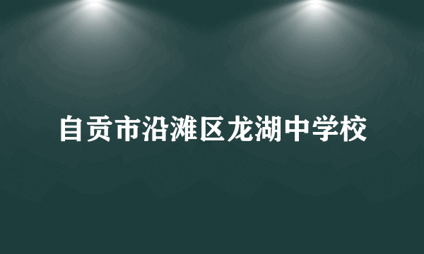 自贡市沿滩区龙湖中学校