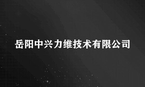 岳阳中兴力维技术有限公司