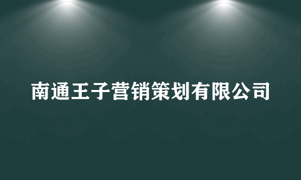 南通王子营销策划有限公司