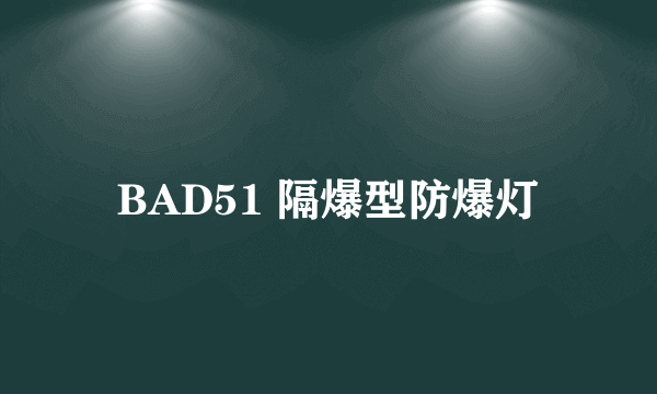 BAD51 隔爆型防爆灯