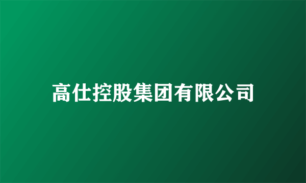 高仕控股集团有限公司