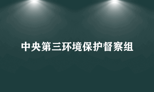 中央第三环境保护督察组