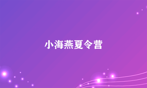 小海燕夏令营