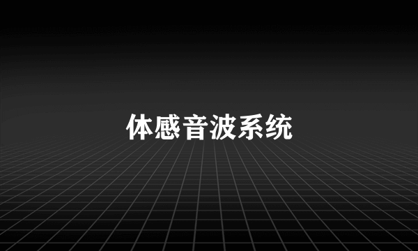 体感音波系统