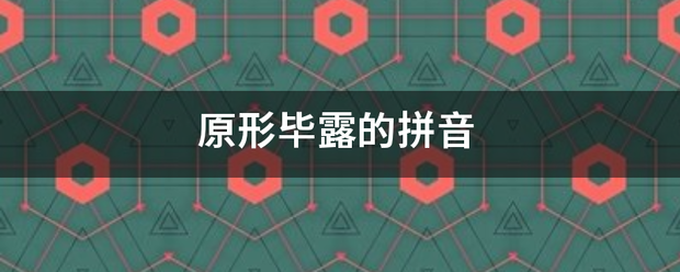 原形毕露的拼音