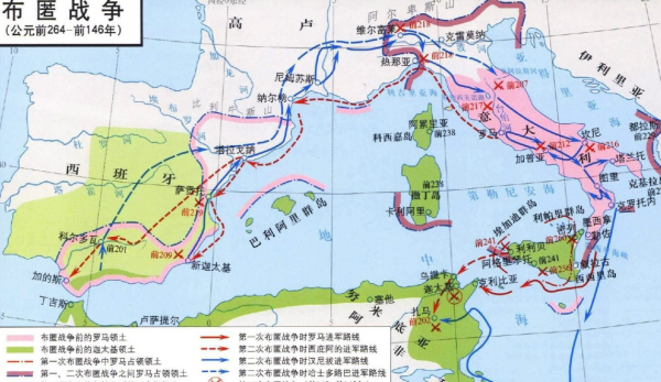 影响了欧洲古代史布匿战争交战双方是古罗马和哪个古国