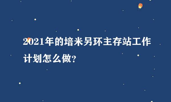 2021年的培米另环主存站工作计划怎么做？