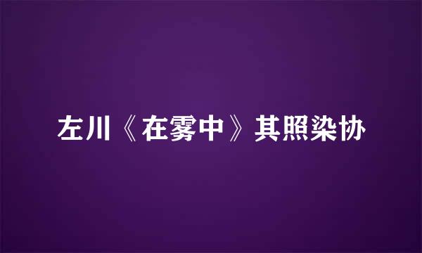 左川《在雾中》其照染协