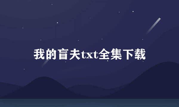 我的盲夫txt全集下载