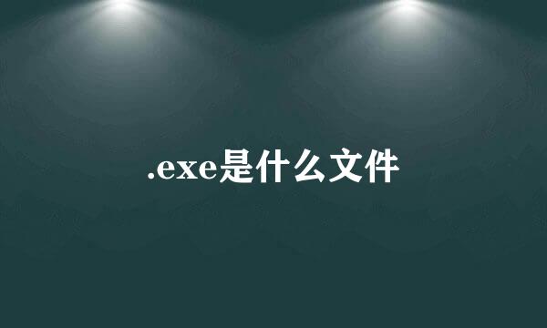 .exe是什么文件