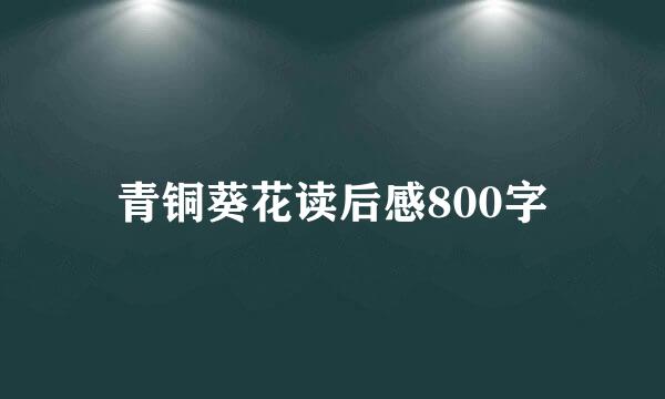 青铜葵花读后感800字