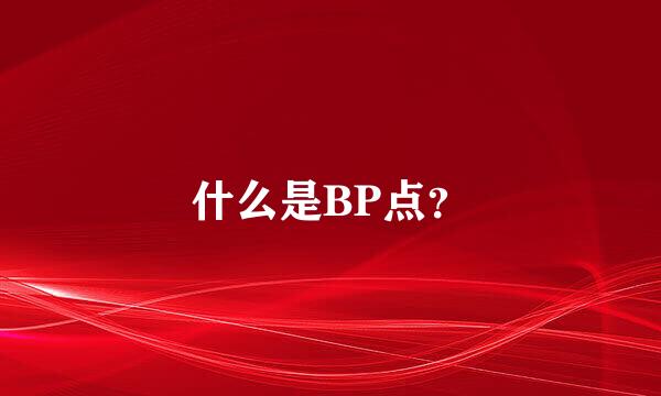 什么是BP点？