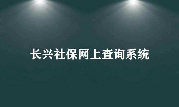 长兴社保网上查询系统