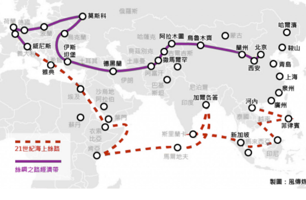 一管被的带一路经过的地区和国家具体的路来自线图