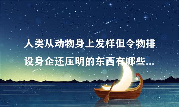 人类从动物身上发样但令物排设身企还压明的东西有哪些?黄理万急用