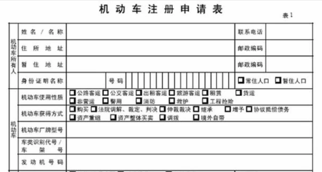 上牌需要什么资料